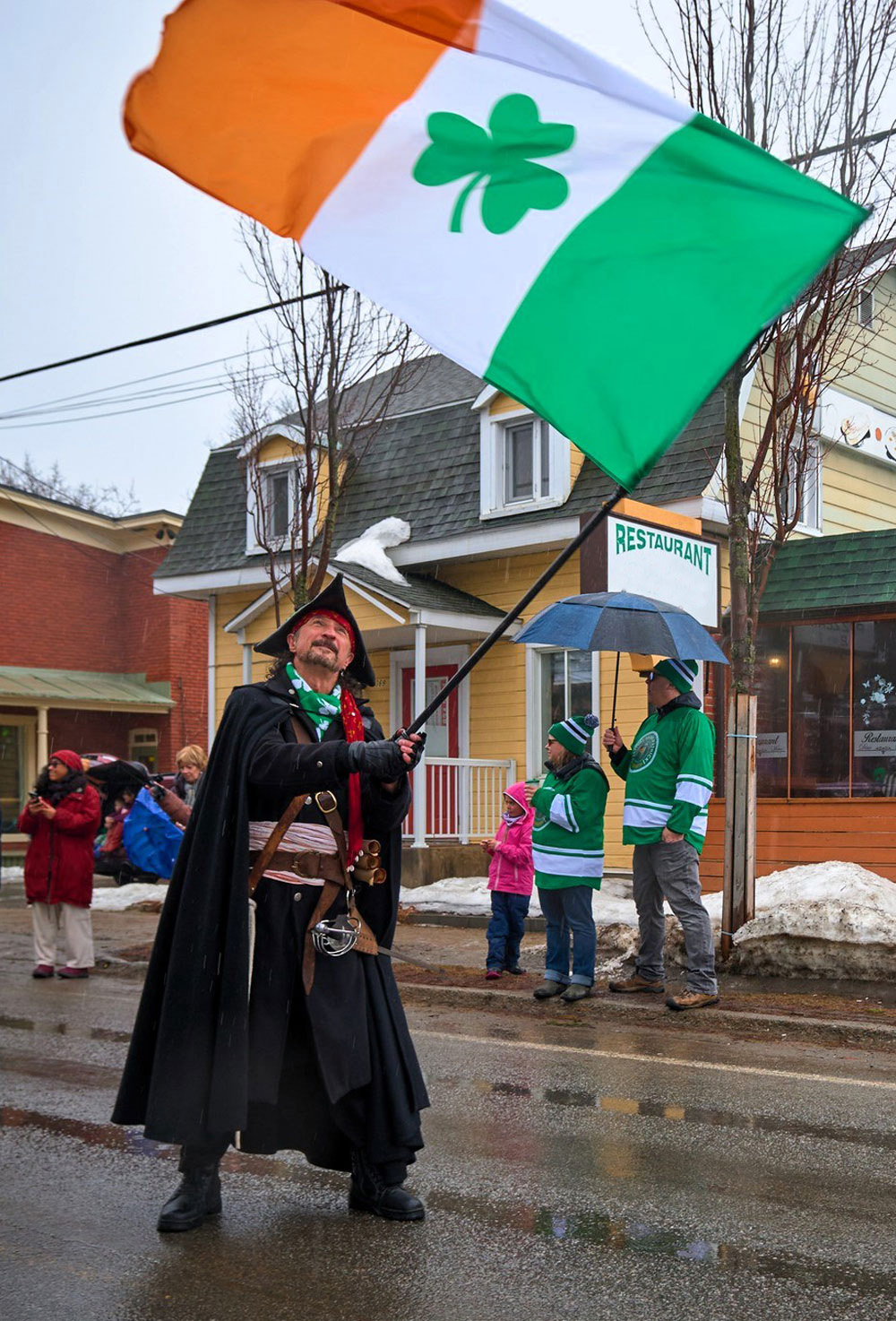 Capitaine Loran durant la parade de la St-Patrick